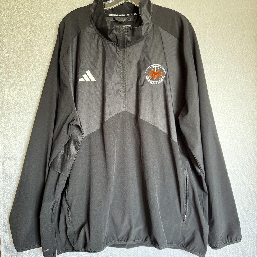 Rams Basketball‎ Jacket Mens XL Black Adidas AEROREADY Quarter Zip Pullover